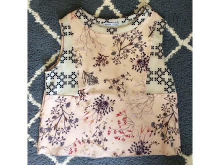 Zara patchwork puder roze top majica *NOVOO*