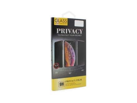 Zaštitno Staklo Privacy 2.5D full glue za Huawei P40 Lite E crni