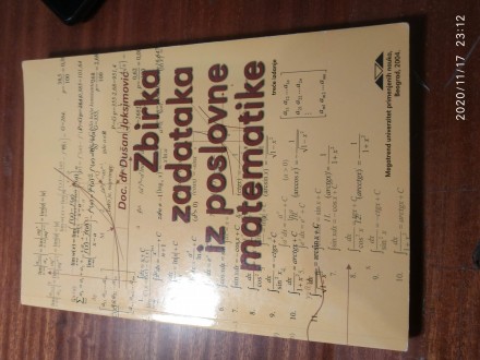 Zbirka zadataka iz poslovne matematike Joksimović