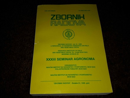 Zbornik radova , XXIII seminar agronoma