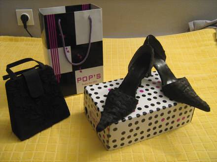 Ženske sandale POP`S + torbica