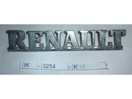 Znak Renault, Renault Clio 1.	IK	-	3254	-	K38