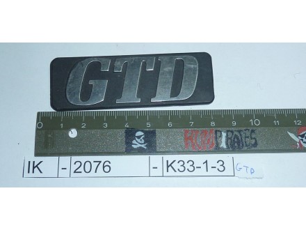 Znak za blatobran Renault GTD	IK	-	2076	-	K33-1-3