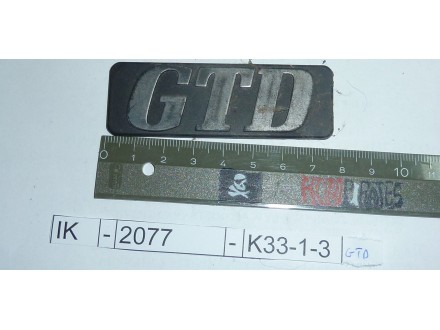 Znak za blatobran Renault GTD	IK	-	2077	-	K33-1-3