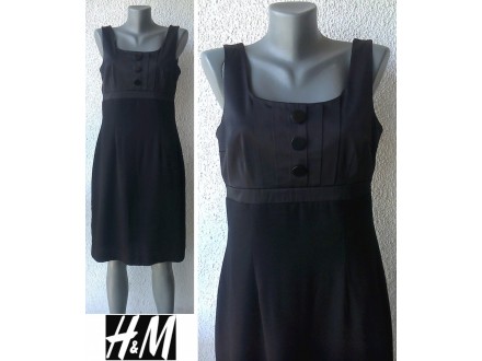 crna kratka haljina broj 38 H&M