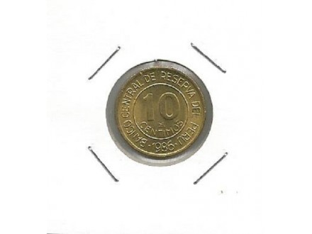 d2 Peru 10 centimos 1986. u kartonu