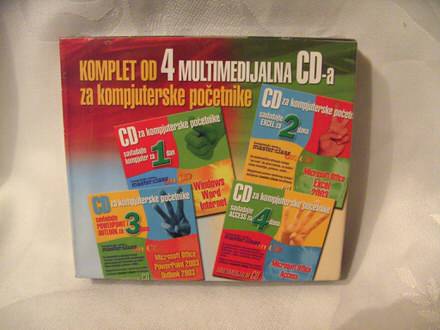 komplet od 4 multimedijalna cd-a za kompjuterske