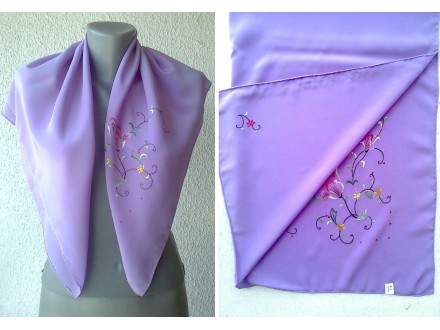 marama svilena lila 81x76 cm