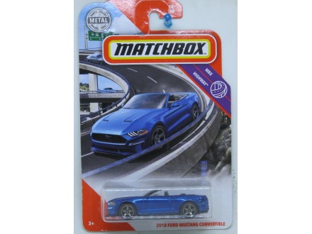 matchbox ford mustang `18 convertible
