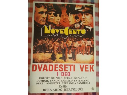 plakat DVADESETI VEK I DEO (Robert De Niro)