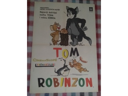 plakat TOM i DZERI - TOM ROBINZON