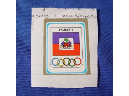sličica NEživa Haiti, olimpijska