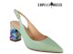 `CAPELLI ROSSI` kožna pastelno zelena sandala slika 1