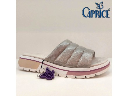 `CAPRICE` srebrna papuča