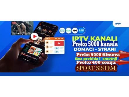 ` EXTRA ` IPTV KANALI ,5000+kanala, 16000+filmov
