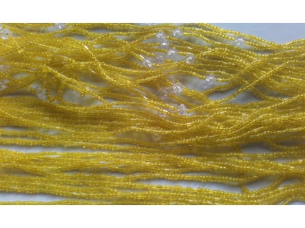 *N030--.žute perlice,niska od 150cm/kom