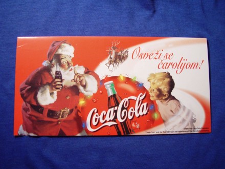 ! čestitka Coca Cola 1998, Osveži se čarolijom
