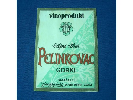 ! etiketa Pelinkovac Gorki
