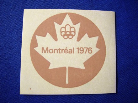 ! nalepnica Montreal 1976, braon