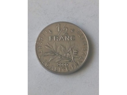 1/2 Franc 2000.godine - Francuska -