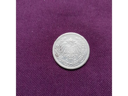 1/2 mark 1905 srebro