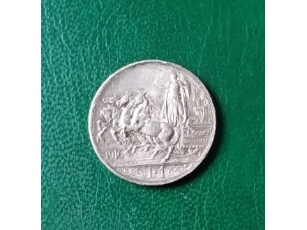 1 LIRA 1916 srebro