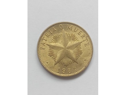 1 Peso 1984.g - Kuba - Patria O Muerte -