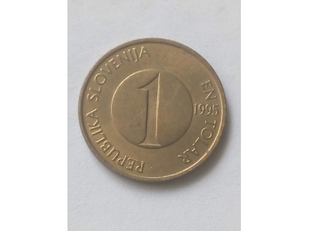 1 Tolar 1995.g - Slovenija - LEPA - Ribe -