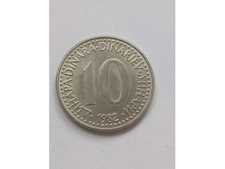 10 Dinara 1982.g - SFRJ - LEPA -