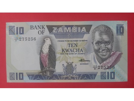 10 kwacha 1986 god Zambija UNC