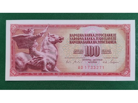 100 DINARA 1965 UNC