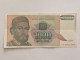 1000 Dinara 1994.g - SRJ - Njegoš - Cetinjski Manastir slika 1