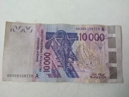 10000 franaka, Centralna i Zapadna Afrika
