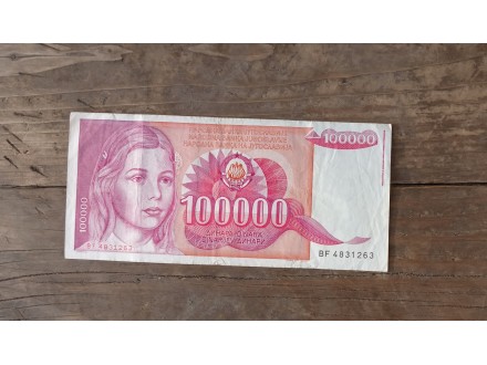100000 DINARA 1989