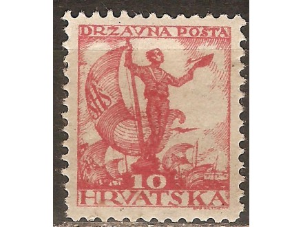1919 - SHS Hrvatska - mornar  10 fil  MNH