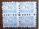1950.Jugoslavija-Sindikalna marka, 30din. četverac, MNH slika 1