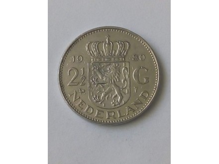 2 1/2 Gulden 1980.g - Holandija -