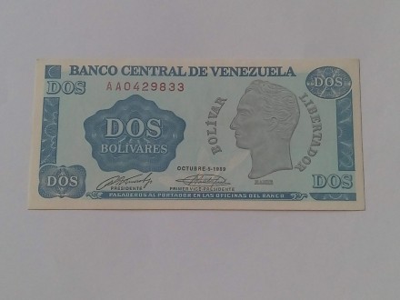 2 Bolivares 1989.g - Venecuela - LEPA -