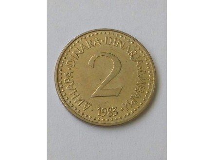2 Dinara 1983.godine - SFRJ - LEPA -