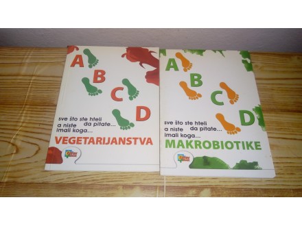 2 knjige/ ABCD Makrobiotike + Vegeterijanstva