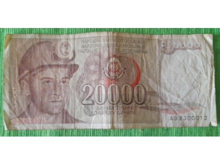 20.000 dinara 1989.