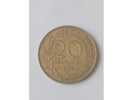 20 Centimes 1962.godine - Francuska -