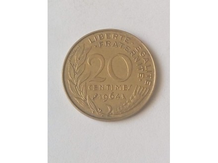 20 Centimes 1964.godine - Francuska -