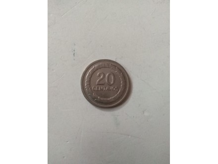 20 centi Kolumbija, 1967.