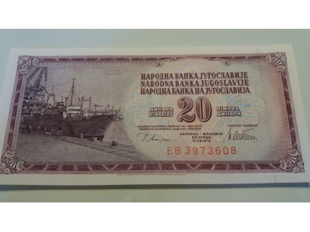 20 dinara narodne banke jugoslavije iz 1978 godine