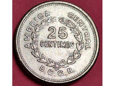 25 Centimos 1989 Kostarika