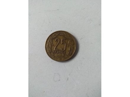 25 franaka Francuska ekvatorijalna Afrika,1958.