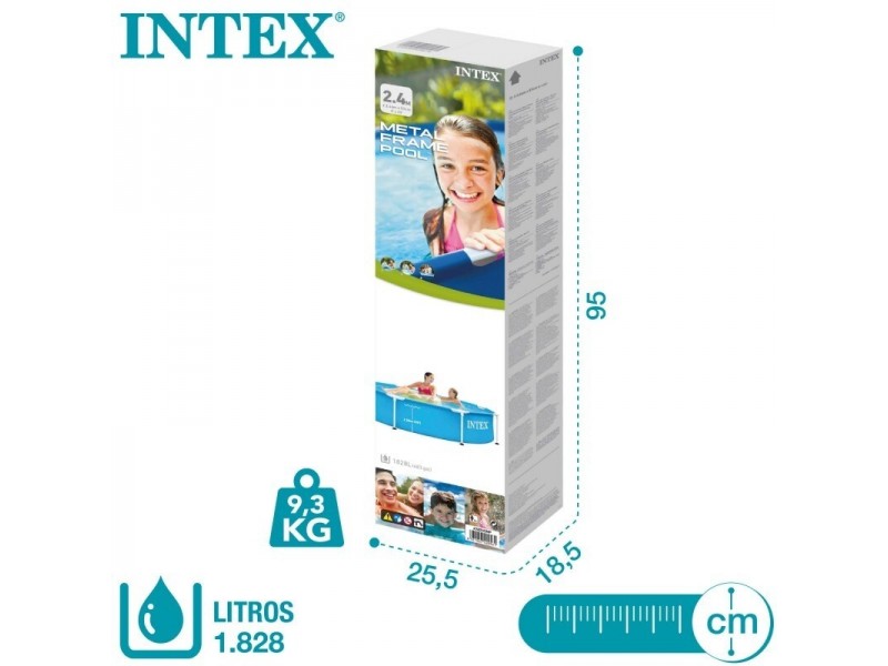 28205 Intex bazen 2,44m x 51cm bez filter pumpe