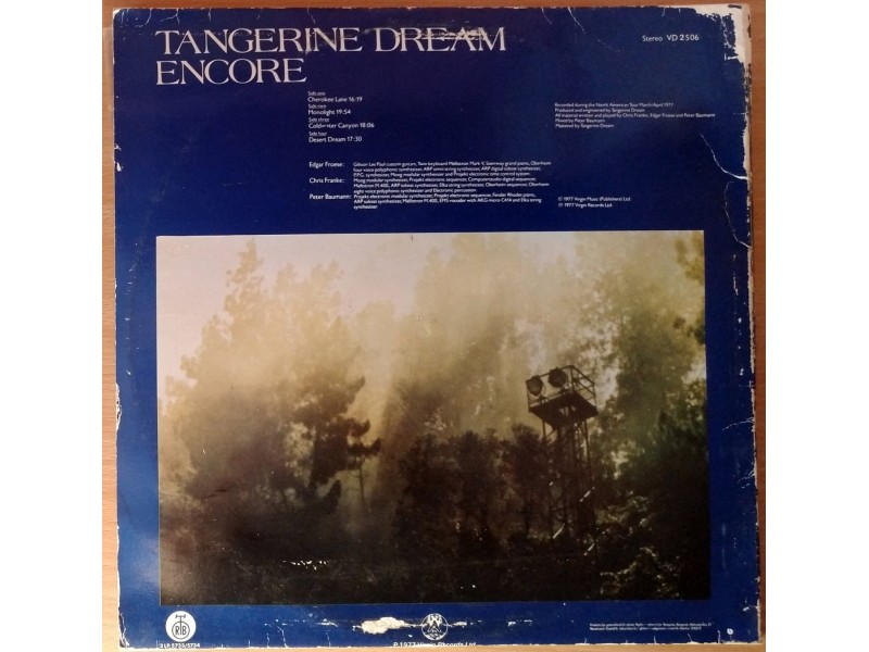 2LP TANGERINE DREAM - Encore (1977) ploče MINT