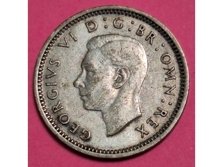 3 Pence 1938 Velika Britanija Srebro